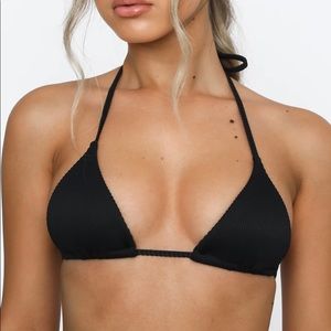 Moana Bikini Top Black Rib